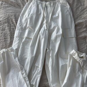 White Cargo Pants